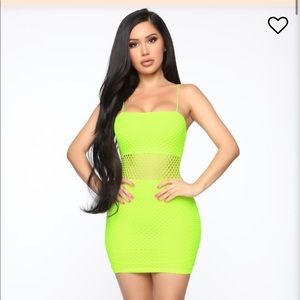 Neon Green Dress